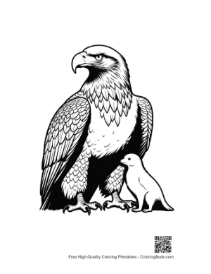 Thumbnail: Majestic Golden Eagle with Adorable Puppy
