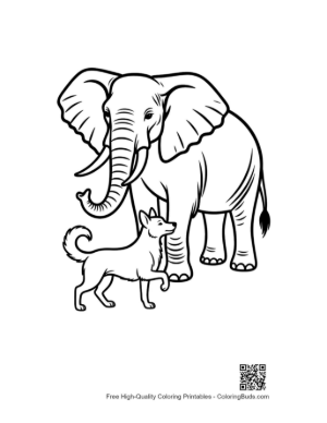 Thumbnail: African Elephant and Pomeranian Standing Together