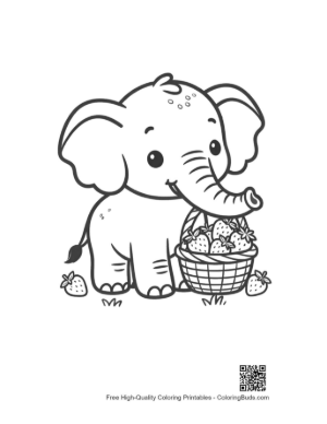 Thumbnail: African Elephant Coloring Sheet Printable