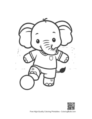 Thumbnail: Easy African Elephant Printable