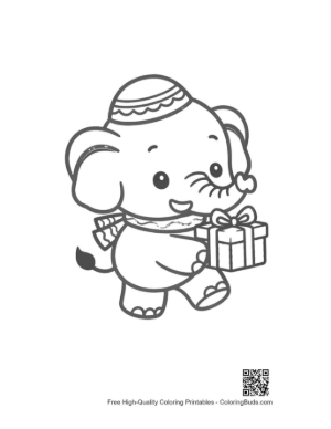 Thumbnail: Free Asian Elephant Coloring Page Printable