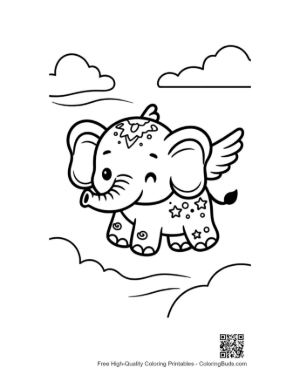 Thumbnail: Baby Elephant Printable