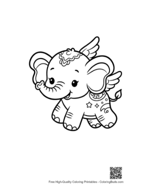 Thumbnail: Baby Elephant Printable