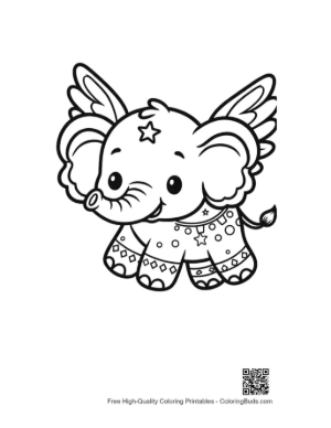 Thumbnail: Easy Baby Elephant Coloring Sheet Printable
