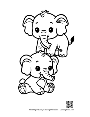 Thumbnail: Two Adorable Baby Elephants Stacking Playfully