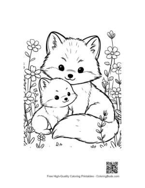 Thumbnail: Arctic Fox Printable