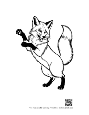 Thumbnail: Playful Red Fox Rearing Up