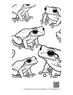 Thumbnail: Playful Tree Frogs Pattern