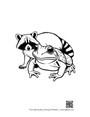 Thumbnail: Raccoon and Bullfrog Cuddling
