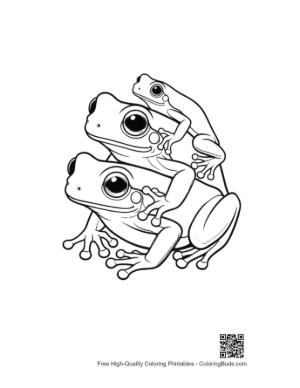 Thumbnail: Tree Frog Family Portrait