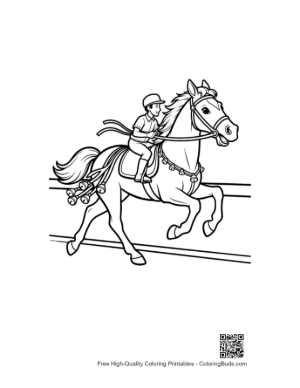 Thumbnail: Download Race Horse Printable