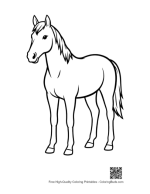 Thumbnail: Sleek Racehorse Standing Proudly
