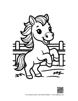 Thumbnail: Download Wild Horse Coloring Sheet Printable
