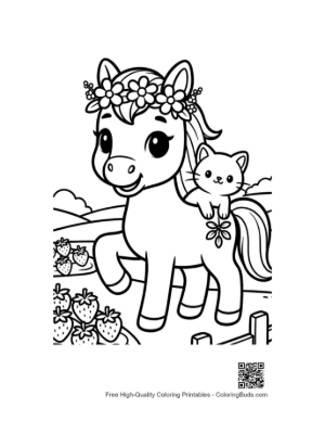 Thumbnail: Wild Horse Coloring Sheet Printable