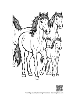Thumbnail: Wild Horse Family Outline