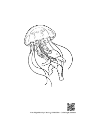 Thumbnail: Moon Jellyfish Carrying Cute Baby Elephant