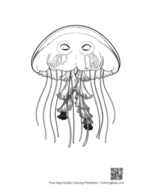 Thumbnail: Moon Jellyfish Line Art