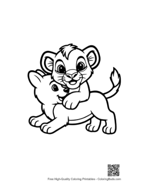 Thumbnail: Lion Cub Riding Playful Lion Buddy