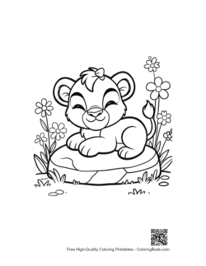 Thumbnail: Easy Lioness Printable
