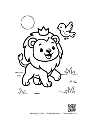 Thumbnail: Free Male Lion Printable