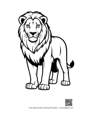 Thumbnail: Majestic Male Lion Standing Proudly