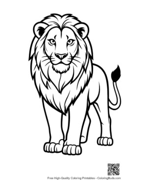 Thumbnail: Mighty Male Lion Standing Proudly