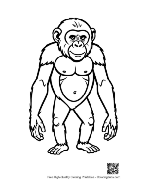 Thumbnail: Playful Chimpanzee Standing Tall