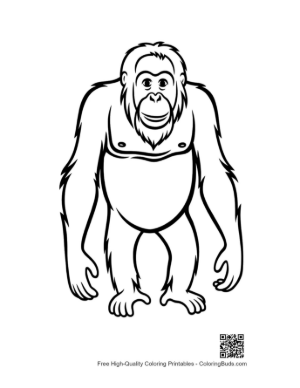 Thumbnail: Cheerful Orangutan Standing Tall