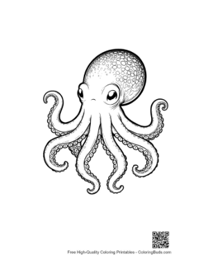 Thumbnail: Cute Big-Eyed Octopus Sketch