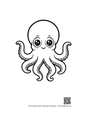 Thumbnail: Cute Big-Eyed Octopus Waving Happily