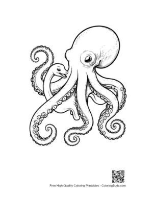 Thumbnail: Giant Octopus Embracing Baby Snake