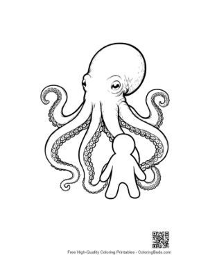 Thumbnail: Giant Octopus Embracing Little Stick Figure