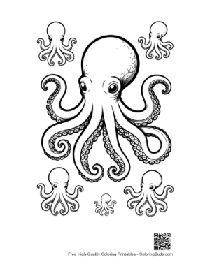 Thumbnail: Giant Octopus with Baby Octopuses