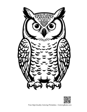 Thumbnail: Majestic Great Horned Owl Stare