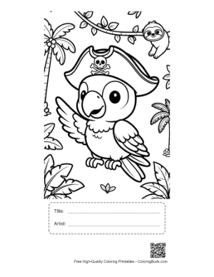 Thumbnail: Cockatoo Printable with Title and Artist Box