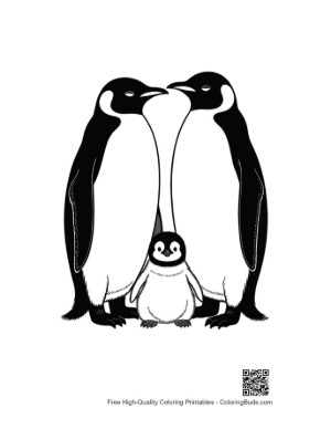 Thumbnail: Emperor Penguin Family Nuzzling Lovingly