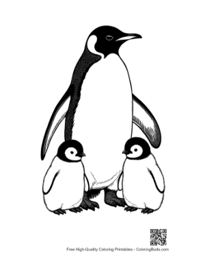 Thumbnail: Emperor Penguin with Two Chicks