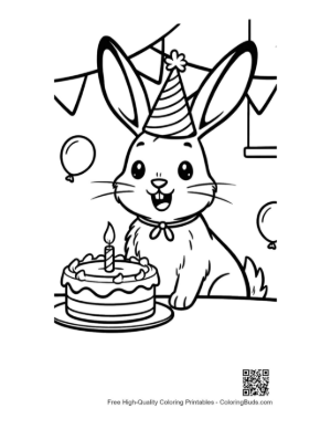 Thumbnail: Cute Jackrabbit for Kids Printable