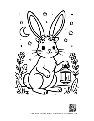 Thumbnail: Download Jackrabbit To Color Printable