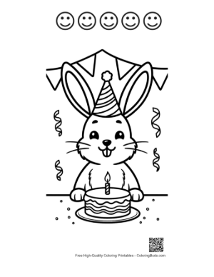 Thumbnail: Easy Jackrabbit Printable and 5 Happy Face Outline