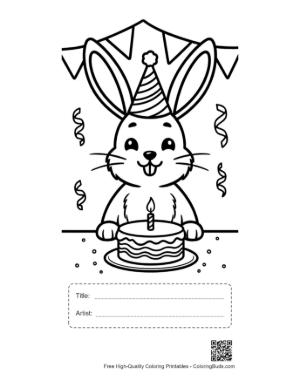 Thumbnail: Easy Jackrabbit Printable with Title and Artist Box