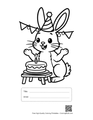 Thumbnail: Free Jackrabbit Printable with Title and Artist Box