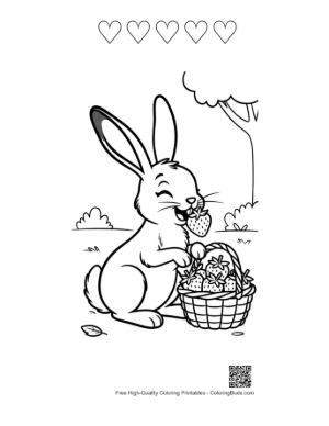 Thumbnail: Jackrabbit Printable and 5 Heart Outline