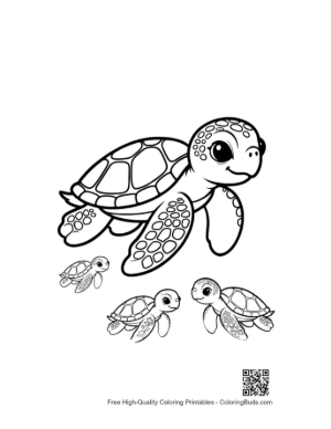 Thumbnail: Adorable Green Sea Turtle with Cute Hatchlings