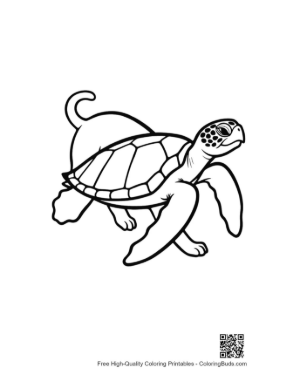 Thumbnail: Playful Green Sea Turtle Swimming with Tail Flare