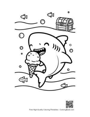 Thumbnail: Great White Shark Printable