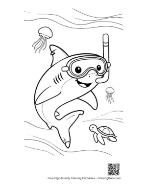 Thumbnail: Great White Shark Printable
