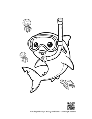 Thumbnail: Great White Shark Printable