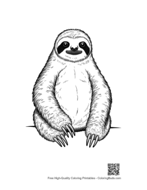 Thumbnail: Charming Three-Toed Sloth Smiling