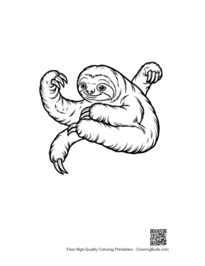 Thumbnail: Playful Three-toed Sloth Striking a Pose